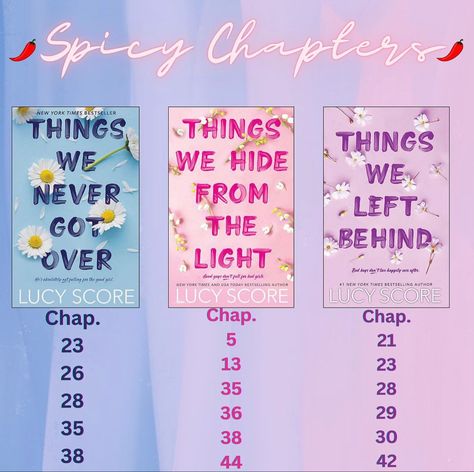 Things We Left Behind Spicy Chapters, The Score Spicy Chapters, Things We Hide From The Light Spicy, Things We Never Got Over Spicy Chapters, It Ends With Us Spicy Chapters, Spicy Book Series, Spicy Book Series To Read, Romantic Books Spicy, Spicy Book Chapters