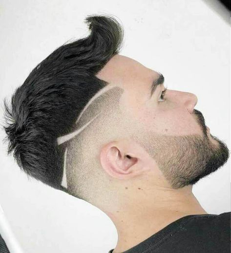 Hair Tattoo Designs, Fade Haircut Designs, Hair Designs For Men, Mens Haircuts Short Hair, Gents Hair Style, Shaved Hair Designs, Mens Hairstyles Thick Hair, Cool Mens Haircuts, Men Hair Color