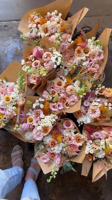 Flower Cart, Cut Flower Garden, Nothing But Flowers, Colorful Bouquet, Feather Flower, Wildflower Bouquet, Flower Therapy, Beautiful Bouquet Of Flowers, Flower Stands