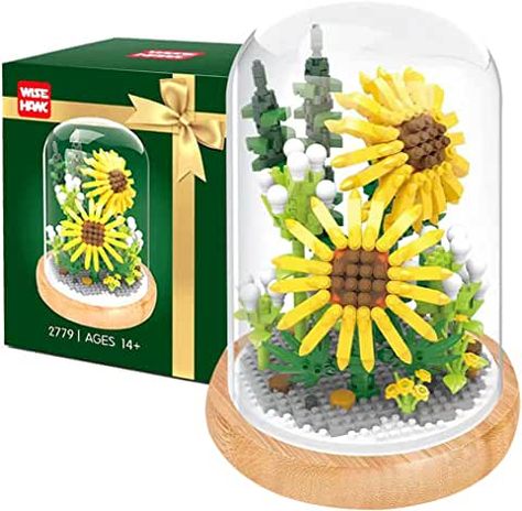 Legos Aesthetic, Sunflower Flower Bouquet, Elegant Flower Bouquet, Lego Gift, Lego Flowers, Disney Princess Gifts, Lego Decorations, Mother's Day Flowers, Diy Educational Toys