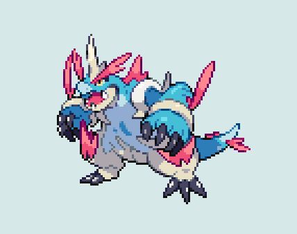 Fakemon Sprites, Dragon Fakemon, Water Pokemon, Pokemon Design, Water Type Pokemon, Pixel Art Pokemon, Mega Pokemon, Pokemon Regions, Pixel Characters