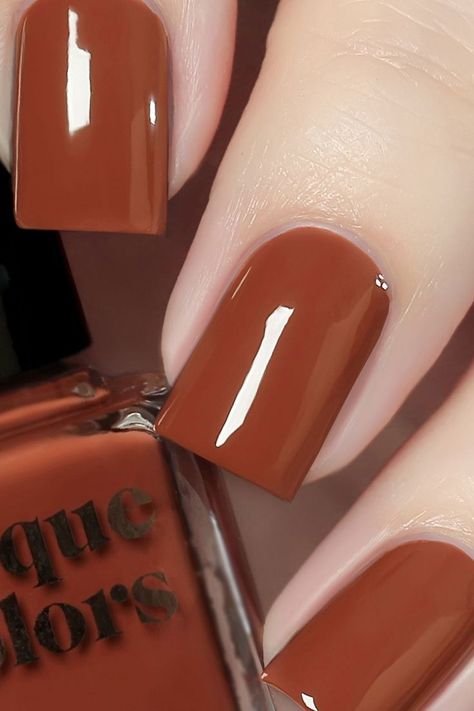 #fallnails #autumnnails #nailcolor #nailpolish #nailart #nailtrends #seasonalnails #fallbeauty #nailinspo #nailsofinstagram #naildesigns #fallfashion #nailgoals #nailswag #naillove #nailaddict #nailgamestrong #fallvibes #nailsonfleek Brown Nail Polish, Cute Nails For Fall, October Nails, Burnt Sienna, Shellac Nails, Colorful Nail Designs, Fall Nail Art, Fall Nail Colors, Nail Polish Designs