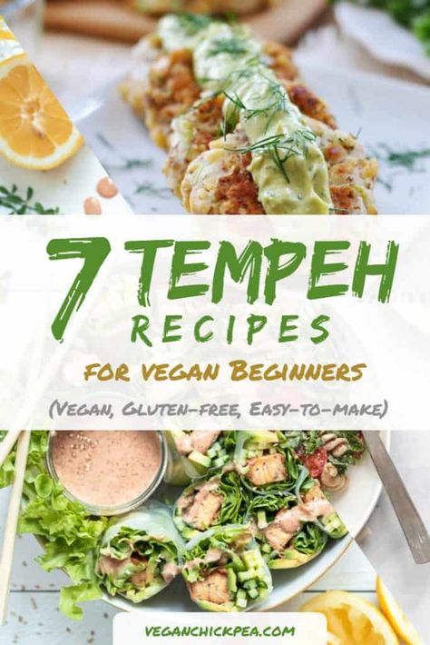 Seven Tempeh Recipes for Vegan Beginners Tempeh Recipes Vegan, Resep Vegan, Vegan Tempeh, Vegan Bbq Recipes, Vegan Journey, Vegan Crockpot Recipes, Vegan Pantry, Tempeh Recipes, Vegan Chickpea