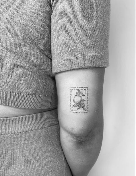 Florence Italy Tattoo Ideas, Italy Postage Stamp Tattoo, Italian Stamp Tattoo, Lemon Stamp Tattoo, Italy Tattoo Ideas, Italian Tattoos For Women, Italy Tattoo, Italian Tattoos, Stamp Tattoo