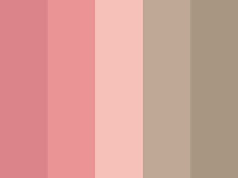 "Rose Tea" by chloebunnie pink Tea Rose Color Palette, Tea Color Palette, Tea Pink Color, Pink Color Combinations, Tea Rose Color, Flat Color Palette, Color Design Inspiration, Color Palette Challenge, Color Pallete