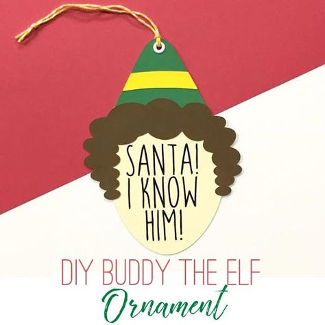 Create your own "Buddy the Elf" Ornament! Elf Ornaments Diy, Elf Themed Christmas Party, Cricut Ornaments, Elf Crafts, Elf Christmas Decorations, Elf Tree, Elf Decorations, Elf Christmas Tree, Christmas Crafty