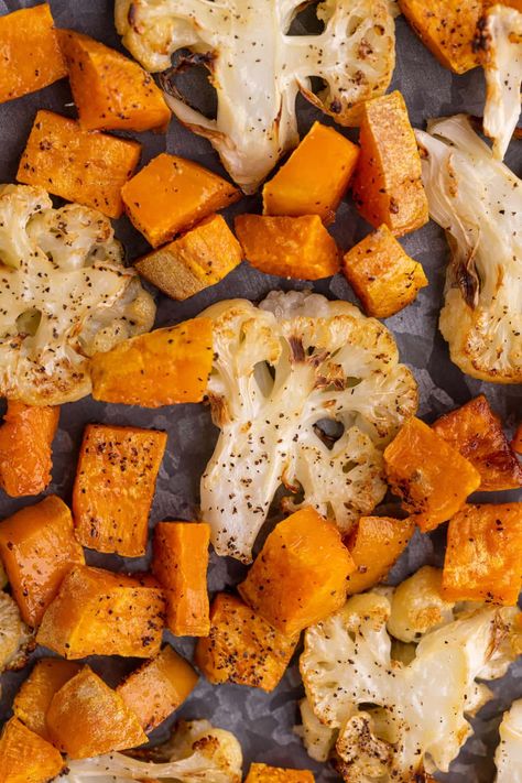 Cauliflower Recipes Thanksgiving, Roasted Sweet Potatoes And Cauliflower, Chicken Sweet Potato Cauliflower Recipes, Roasted Cauliflower And Potatoes, Roasted Potatoes And Cauliflower, Roasted Cauliflower And Sweet Potato, Cauliflower And Sweet Potato Recipes, Cauliflower Sweet Potato Recipes, Cauliflower In Oven