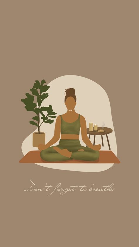 Yoga Images Art, Yoga Aesthetic Inspiration, Yoga Wallpaper, Yoga Background, Zen Aesthetic, Zen Wallpaper, Namaste Art, Yoga Drawing, Yoga Journey