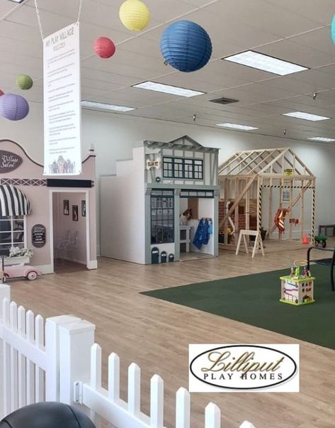 Themed Houses, Play Village, Play Town, Kids Play Centre, Indoor Park, Indoor Playground Design, Indoor Play Places, Kids Indoor Play, Indoor Play Area