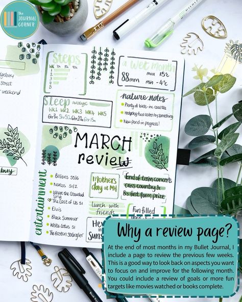 💡Month in Review Pages for your Bullet Journal 💡 ➡️ 𝗦𝗮𝘃𝗲 𝘁𝗵𝗶𝘀 𝘀𝗼 𝘆𝗼𝘂 𝗰𝗮𝗻 𝘁𝗿𝘆 𝗶𝘁 𝗹𝗮𝘁𝗲𝗿 At the end of each month it can be beneficial to evaluate and summarise your activities in a bullet journal monthly review page. This can include notes from any tracker pages, a record of things you have watched or read, even event highlights. I find it useful to allow space for thinking ahead to the following month and any goals I would like to achieve too. Swipe through to take a look at some example... Bujo Month Review, Monthly Review Journal, Monthly Dashboard Bullet Journal, New Month Journal Page, Monthly Recap Bullet Journal, Month In Review Bullet Journal, Bujo Tracker Ideas Monthly, Bujo Monthly Review, Goals Page Bullet Journal