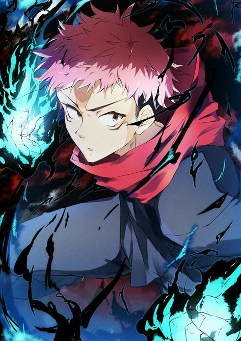 Yuji Itadori, An Anime, Jujutsu Kaisen, Anime Character, Jujutsu, Red, Hair, Anime, Pink