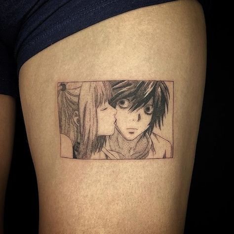 Misa Tattoo, Anime Tattoo Artist, Tattoo Art Design, Image Drawing, Tattoo Off, L Tattoo, Manga Tattoo, Misa Amane, Fantasy Tattoos