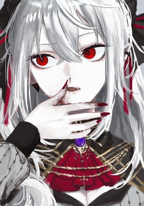 Original character is Sanya Nijisanji, Kuzuha genderbend. 🧛‍♀️ It's not my art. Sanya Nijisanji Icon, Vampire Girls, Goth Art, Vampire Knight, Sanya, Original Character, Anime Oc, Female Character Design, Red Eyes