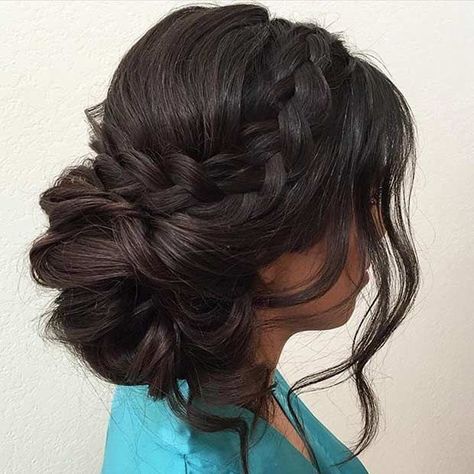 Updos For Prom, Quinceanera Hairstyles, Quince Hairstyles, Formal Hairstyles, Wedding Hair And Makeup, Homecoming Hairstyles, Hair Dos, Bridesmaid Hair, Hair Updos