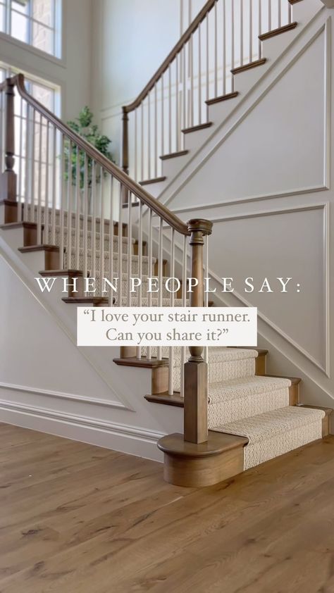 Andrea Nelson | Home Decor | Interior Decorating (@stonebrook.home) • Instagram photos and videos Stair Landing Decor, Staircase Carpet Runner, Landing Decor, Foyer Stairs, Carpet Staircase, Staircase Landing, Misty Dawn, Staircase Runner, Stair Landing