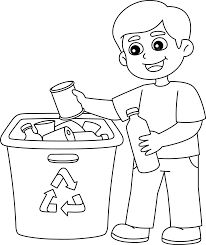 Recycle Drawing Ideas, Recycle Drawing, Ring Drawing, Kid Drawing, Recycle Symbol, Drawing Png, Black And White Cartoon, Kids Line, Recycling Programs