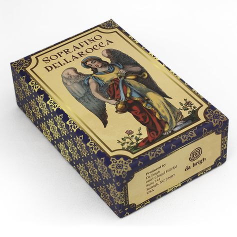 PRICES MAY VARY. A modern remake of Carlo della Rocca's Soprafino Tarot, 1835 Card meanings printed on the cards 78 cards Standard tarot card size (2 3/4 x 4 3/4 in, 70x120 mm) Printed on thick paper The Soprafino Dellarocca Tarot is a captivating deck with a rich history, originating in the 19th century. A modern reinterpretation of this timeless tarot deck can bring its profound symbolism and imagery into alignment with the sensibilities of today's audience. In this contemporary rendition of t Unique Tarot Cards, Love Tarot Card, Unique Tarot Decks, Oracle Cards Decks, Tarot Meanings, Cards Deck, Tarot Cards Art, Love Tarot, Triple Goddess