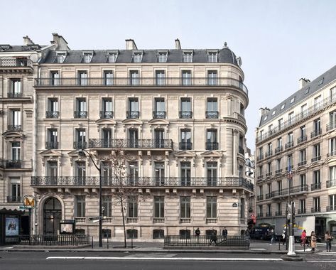 How to recognize Haussmann buildings | Un jour de plus à Paris French Neoclassical Architecture, Haussmann Architecture, Haussmann Paris, Architecture Parisienne, Paris Buildings, French Buildings, Classic Facade, Classical Building, Apartments Exterior