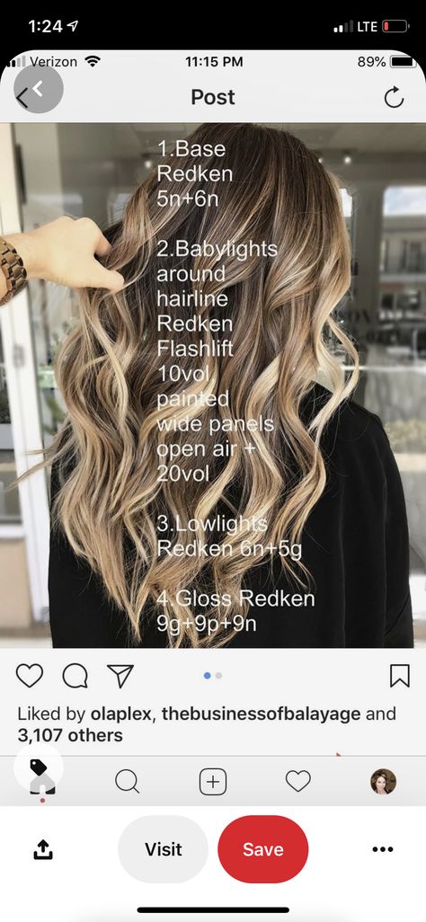 Biolage Hair Color, Hair Color Placement, Biolage Hair, Root Melt, Hair Foils, Redken Hair Color, Redken Hair Products, Cute Hair Colors, Hair Color Formulas