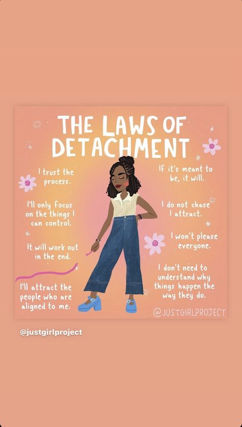 Detachment Tips, Law Of Detachment Affirmations, Detachment Affirmations, Detachment Quotes, Law Of Detachment, Goals To Set, Emotional Detachment, Goals Ideas, Practicing Self Love