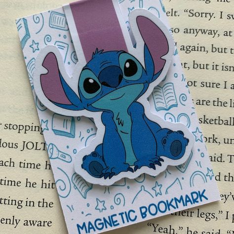 Disney Bookmark, Bookmarks Diy Kids, Disney Bookmarks, Purple Bookmark, Stitch Bookmark, Birthday Purple, Journal Cute, Cute Bookmark, Bookmarks For Books