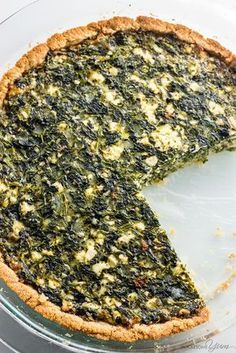 Spinach Pie Recipe, Spinach Feta Pie, Keto Diet For Vegetarians, Healthy Pie Recipes, Greek Spinach, Spinach Quiche Recipes, Greek Spinach Pie, Spinach Pie, Spinach Quiche