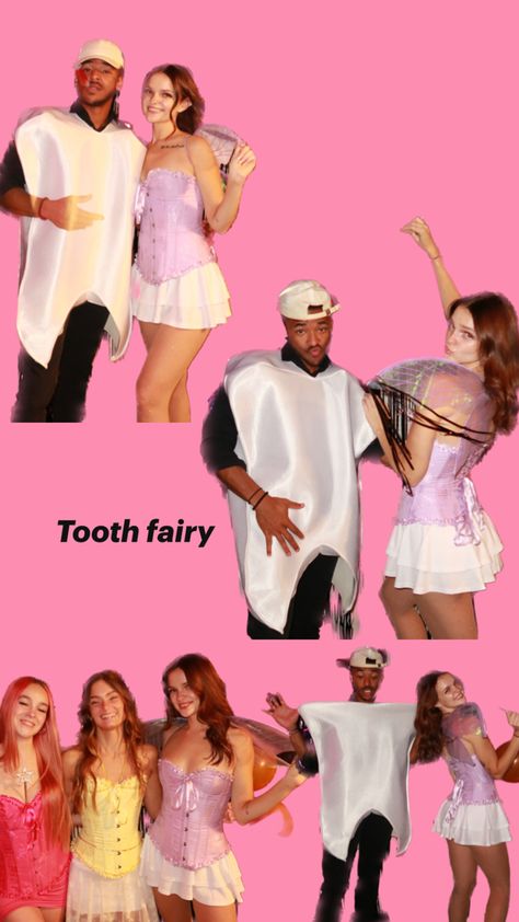 Tooth fairy couples Halloween costume Couples Halloween, Fairy Costume, Couple Halloween, Couple Halloween Costumes, Tooth Fairy, Halloween Costume, Halloween