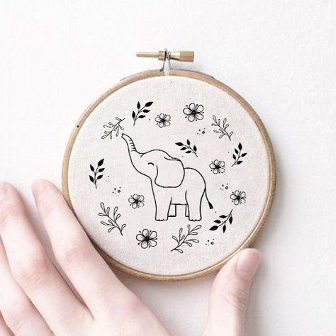 Elephant Hand Embroidery Patterns, elephant pattern, hand embroidery, printable pattern, floral elephant pattern, needlework, cute elephant Embroidery Animal Patterns, Elephant Embroidery Pattern, Embroidery Printable Patterns, Hand Embroidery Animals, Animal Embroidery Simple, Embroidery Designs Printable, Elephant Hand Embroidery, Embroidery Templates Free Printable, Small Embroidery Designs