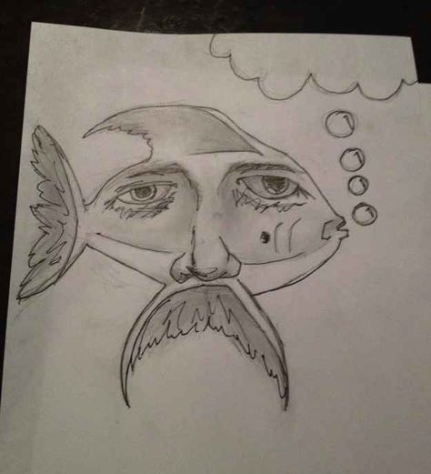 This man's sketch. | 18 People Who Became Sudden Geniuses While High Weird People Drawings, Trippy Sketches, Trippy Sketch Ideas, Indie Sketches, Trippy Stuff, Magic Pencil, Note Tattoo, Man Sketch, Indie Drawings