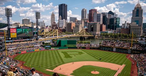 With just three words, Pittsburgh was thrust into the center of the global climate fight. And boy, did it come out swinging. Pittsburgh Travel, Kota New York, Mlb Stadium, Major League Baseball Stadiums, Pittsburgh Pirates Baseball, Pittsburgh Skyline, Mlb Stadiums, Pnc Park, Roberto Clemente