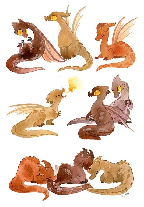 Water God, Dragon Stuff, Baby Dragons, Fantasy Animals, Dragon Illustration, Creature Drawings, 수채화 그림, Fantasy Creatures Art, Instagram Baby