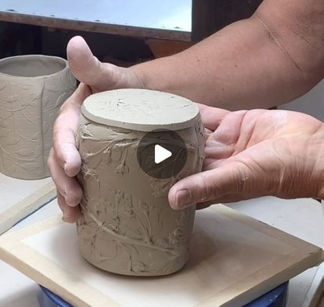 Handbuilt Mug, Slab Mug Ideas, Hand Built Mug, Handbuilt Mugs, Slab Mug, Big Mug, Hand Building, Slab Pottery, Clay Mugs