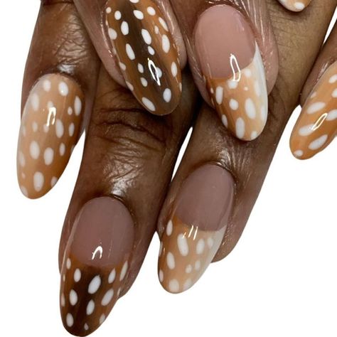 Deer Nails, Brown Nail, November Nails, Colorful Nail, Her Nails, Really Cute Nails, Soft Nails, Nagel Inspo, Funky Nails