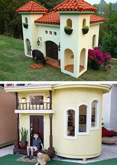 Dog Mansion, Luxury Dog House, Dogs House, Most Expensive Dog, Build A Dog House, Large Dog House, Dog House Plans, Expensive Dogs, Cool Dog Houses