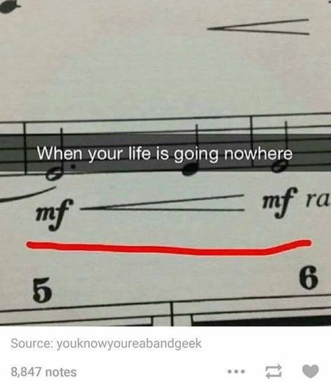 When your life is going nowhere... Marching Band Memes, Music Puns, Marching Band Humor, Band Jokes, Music Jokes, Music Nerd, Band Nerd, Band Geek, Band Kid