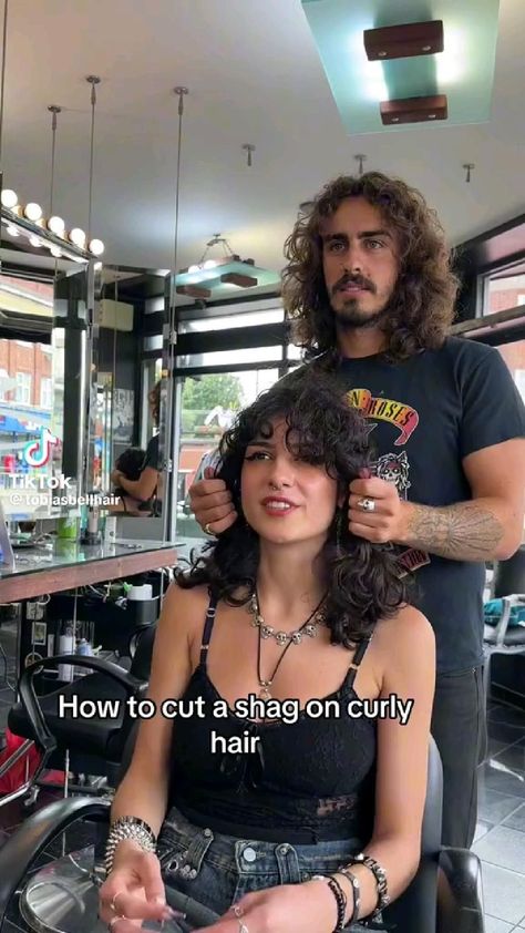 - Check more at https://howcandothis.com/hairstyleideas/81948/ Short Curly Haircuts Natural, Shaggy Curly Hair, Short Curly Hair Styles, Hair Short Curly, Curly Shag Haircut, Short Shaggy Haircuts, Natural Curly Hair Cuts, Curly Hair Short, Shaggy Haircuts