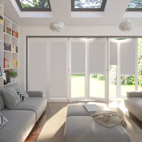 Blinds for bifold doors