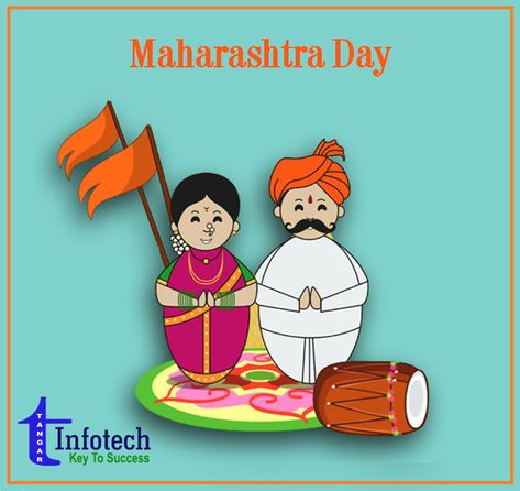 #TangarInfotech Wishing the people of Maharashtra a very happy #MaharashtraDay. #GujaratDay Maharashtra Theme Decoration, Maharashtra Din Creative, Marathi Divas, Happy Teachers Day Poems, Cartoons Eyes, Maharashtra Tourism, Vs Drawing, Maharashtra Day, Integral Yoga