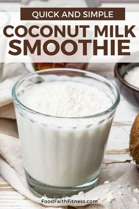 Kickstart your morning with a creamy coconut milk smoothie. Packed with vitamins and minerals, it's a delicious and energizing way to fuel your day. Coconut Milk Smoothie Recipes, Recipes Using Coconut Milk, Clean Eating Snack Recipes, Coconut Milk Smoothie, Dairy Free Low Carb, Snack Smoothie, Milk Smoothie, Easy Healthy Eating, Vitamix Recipes