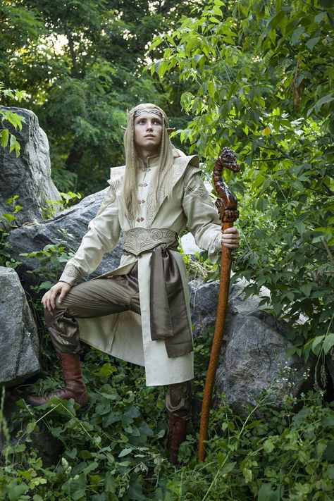 Larp Elf, Jon Snow Costume, Elven Costume, Elven King, Elven Wedding, Male Elf, Elf Man, Elf Cosplay, Elf Clothes