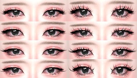 ・❥・3D EYELASHES V4 [8 VARIANTS] | Patreon Sims 4 Cc Packs Makeup, Ts4 Skin Overlay Cc, Sims 4 Mods Lips, Sims4cc Face, Sims 4 Skin Overlay Cc, Skin Overlay Sims 4 Cc, Sims Face, Alpha Sims, Ts4 Accessories