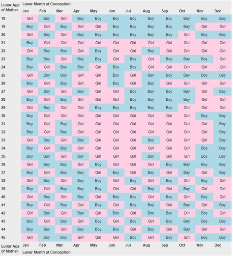 Boy or Girl? Chinese Lunar Calender Baby Gender Prediction Chart, Chinese Baby Calendar, Boy Or Girl Prediction, Chinese Gender Calendar, Gender Prediction Chart, Gender Disappointment, Chinese Gender Chart, Pregnancy Gender Prediction, Baby Gender Calendar