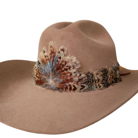 PRICES MAY VARY. Adjustable with leather lace ties to fit most hat sizes. Natural feathers Center crest measures 4.5" W x 3" H *This product is for 1 single hat band. Hat not included. Natural feather hat band. Center crest measures 4.5" W x 3" H. Adjustable with leather lace ties. Natural feathers Adjustable hatband *This product is for 1 single hat band. Hat not included. Ladies Cowboy Hats, Feather Hat Band, Cowboy Hat Band, Cowboy Hat Bands, Feather Hat, Hat Band, Cowboy Hat, Leather Lace, Hat Sizes