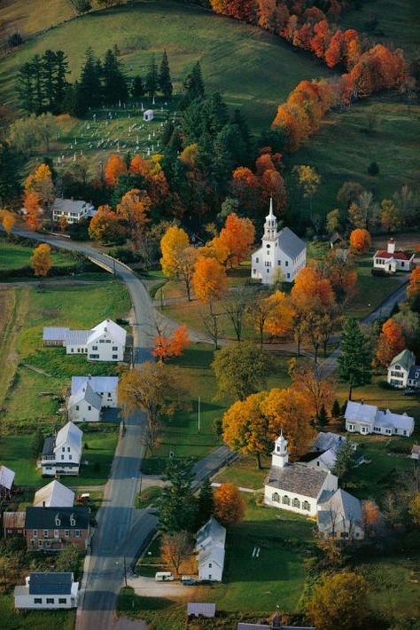 Stratford, Vermont, USA: The town of Strafford, with its little white buildings and sprawling acres, looks prettiest in the fall months. Click through for more beautiful fall pictures! Vermont Usa, Fall Images, Autumn Foliage, Autumn Scenery, Autumn Beauty, Fall Pictures, Autumn Landscape, Jolie Photo, Autumn Aesthetic