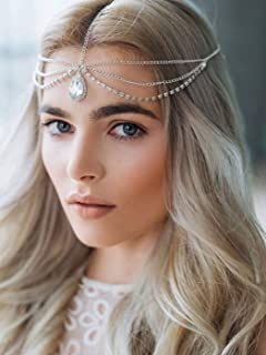 Head Chain Jewelry Wedding, Kasut Pengantin, Boho Wedding Headband, Head Chain Jewelry, Boho Bridal Headpiece, Chain Headpiece, Headpiece Accessories, Rhinestone Headpiece, Wedding Hair Headband