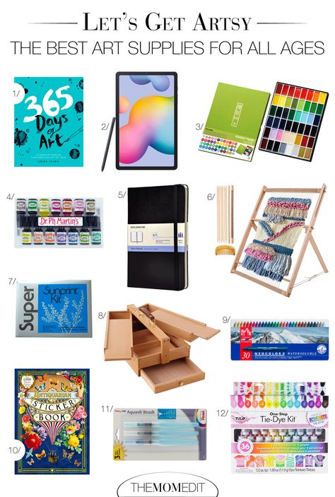 My Top 12 Arts & Crafts Supplies For All Ages - The Mom Edit Favorite Art Supplies, Art Supplies Must Have, Best Art Supplies On Amazon, Beginner Art Supplies, Amazon Art Supplies, Cool Art Supplies, Art Supplies Aesthetic, Art Materials List, Best Art Supplies