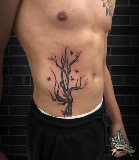 Men Rib Cage Tattoo, Side Belly Tattoo Men, What Is Real Will Prosper Tattoo, Rib Tattoos Men, Ribcage Tattoo Men, Men Rib Tattoo, Coverup Tattoo Design For Man, Belly Tattoo Men, Side Back Tattoos