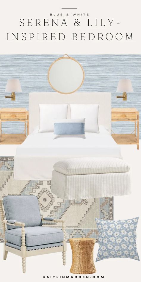 How to Get the Serena & Lily Look (Whether or Not You Shop at Serena & Lily) - Kaitlin Madden Home Blogger Coastal Guest Bedroom, Free Home Decor, Beautiful Outdoor Furniture, Modern Luxury Interior, Coastal Room, Serena Lily, Coastal Bedrooms, Living Room Organization, Coastal Bedroom