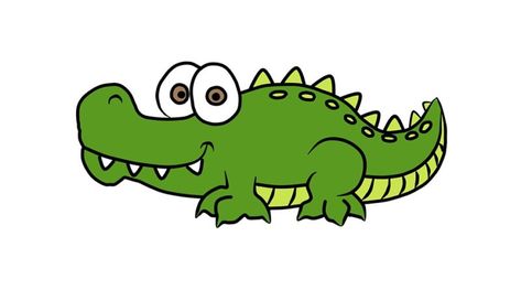 How to Draw Crocodile for Kids | HowtoDrawforKids.com Easy Realistic Drawings, Boy Cartoon Drawing, Crocodile Drawing, Cute Drawings Of People, Easy People Drawings, Realistic Cartoons, Cartoon Drawings Of People, Boy Drawing, Guided Drawing