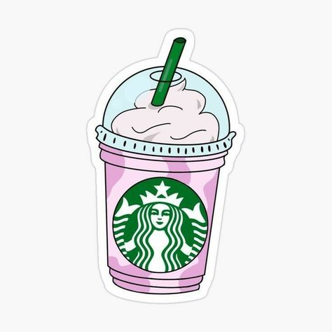 Starbucks Stickers, Drink Gifts, Starbucks Birthday, Preppy Stickers, Drink Stickers, Starbucks Lovers, Alien Tattoo, Custom Starbucks Cup, Starbucks Drink